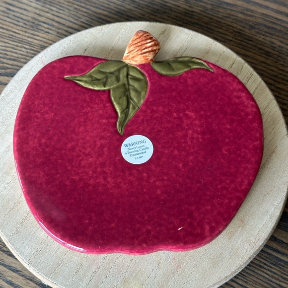 Blue Sky by James Craig Apple 🍎 Stoneware Vintage Kitchen Trivets - Set Of 4 ! - Picture 6 of 12